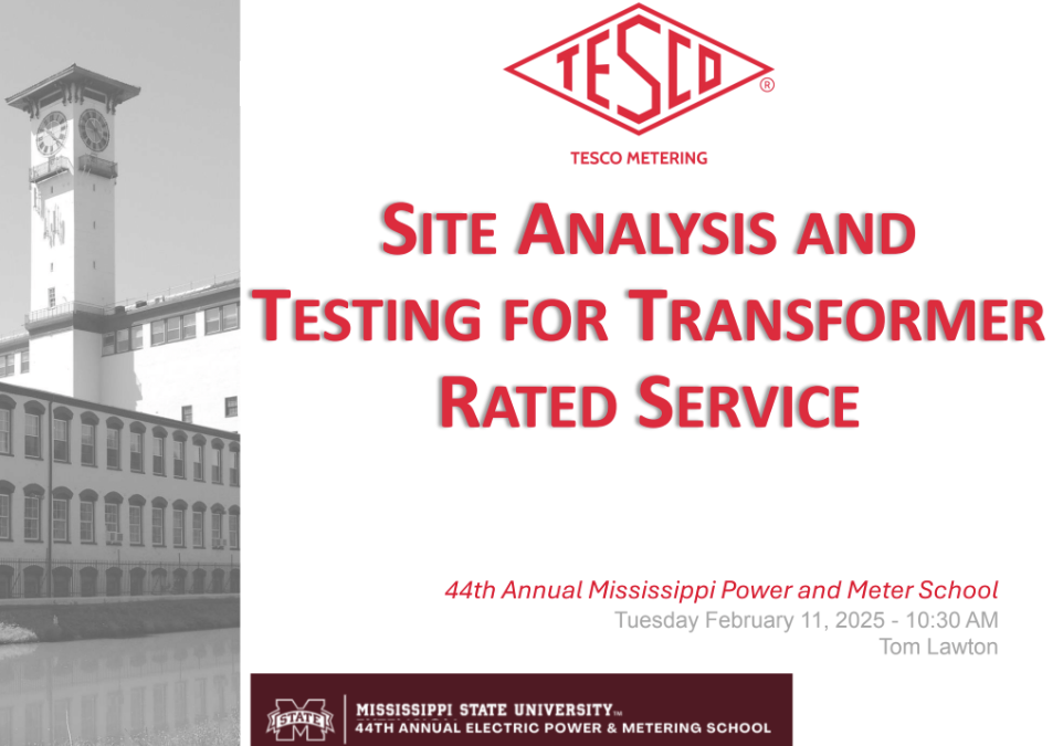 Miss Meter School 2025_Site Analysis and Testing for Transformer Rated Service thumb