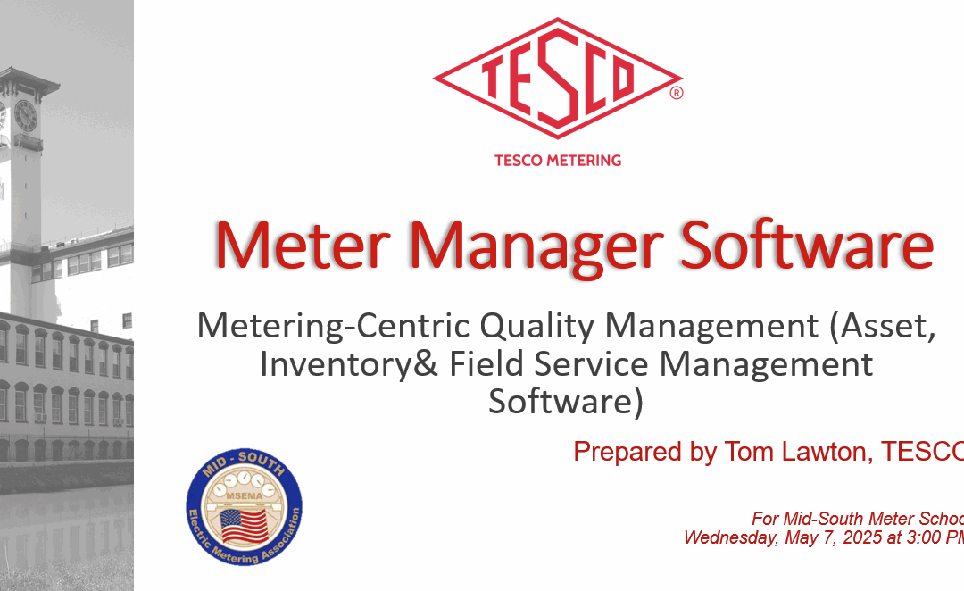 TESCO Mid-South 2025 Meter Manager Software TLawton thumb