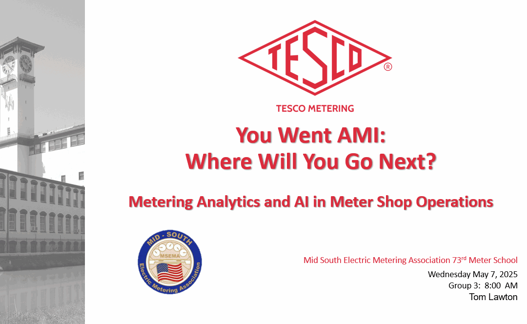 You Went AMI Metering Analytics And AI In Meter Shop Operations thumb