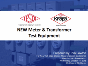 Meter and Transformer Test Equipment and Instrument Transformers Thumb