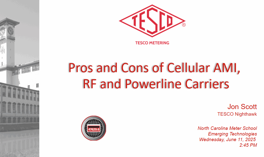 NC Meter School Pro's and Cons of Cellular AMI, RF and Powerline Carriers 2025_JS 1_thumb