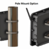 Fiber Hub Pole Mount