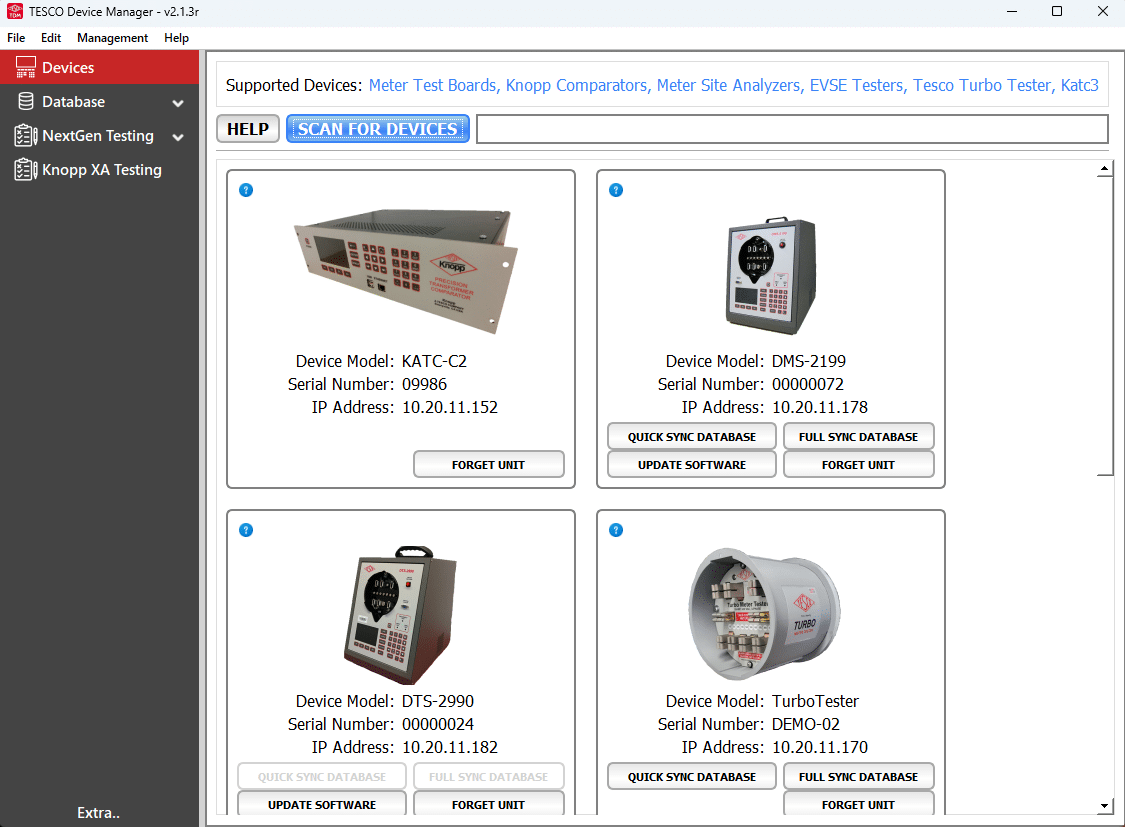 TESCO Device Manager – TDM - TESCO Metering