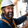 Electric Meter Installer and Repairer Conducting Precision Calibration and Installation