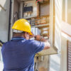 electician in circuit breaker box