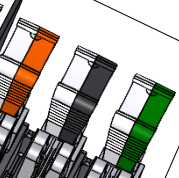 Bi-color / half-color Handle Bi-color / half-color Handle